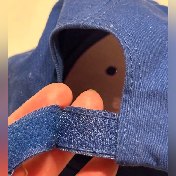 God Bless America Adjustable Blue Baseball Cap Embroidered American Flag - Picture 3 of 3